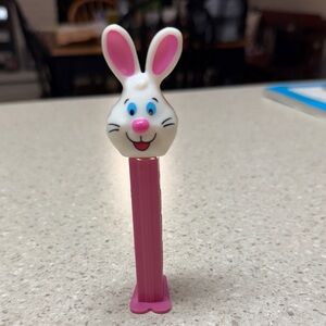 Pink and White Bunny Candy Dispenser